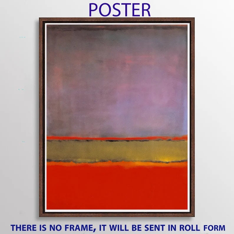 Amazon.com: No. 6 (Violet, Green and Red), 1951 - Poster by