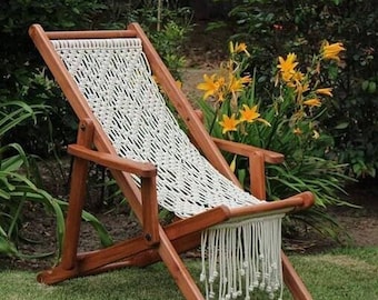 Macramé Lounge Chair Tutorial