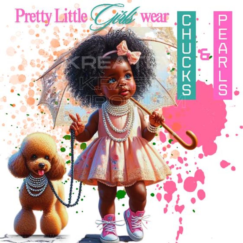 Chucks and Pearls suga Babies Kids PNG Bundle of 9 Hires PNG Files