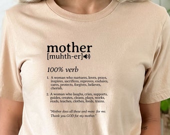 Shirt for Mom. Mother's Day Gift Shirt Dictionary Entry Style. Gift for that unique & special woman in your life. Best Mom. I Love You Mama.