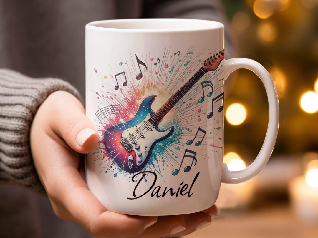 Mug Musicien Rock — Un hommage vibrant à la passion du son électrique main image 0