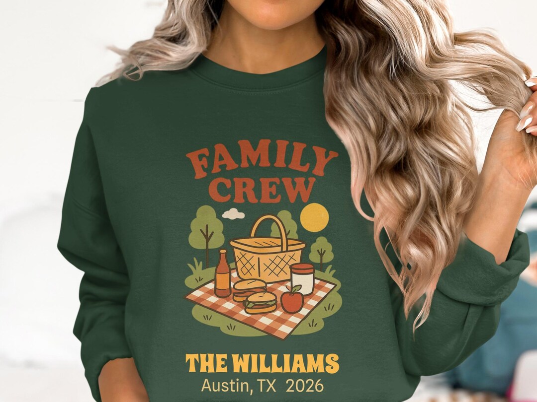 Custom Picnic Family Crew T shirt Long Sleeve T shirt Sweatshirt custom-picnic-family-crew-t-shirt-long-sleeve-t-shirt-sweatshirt