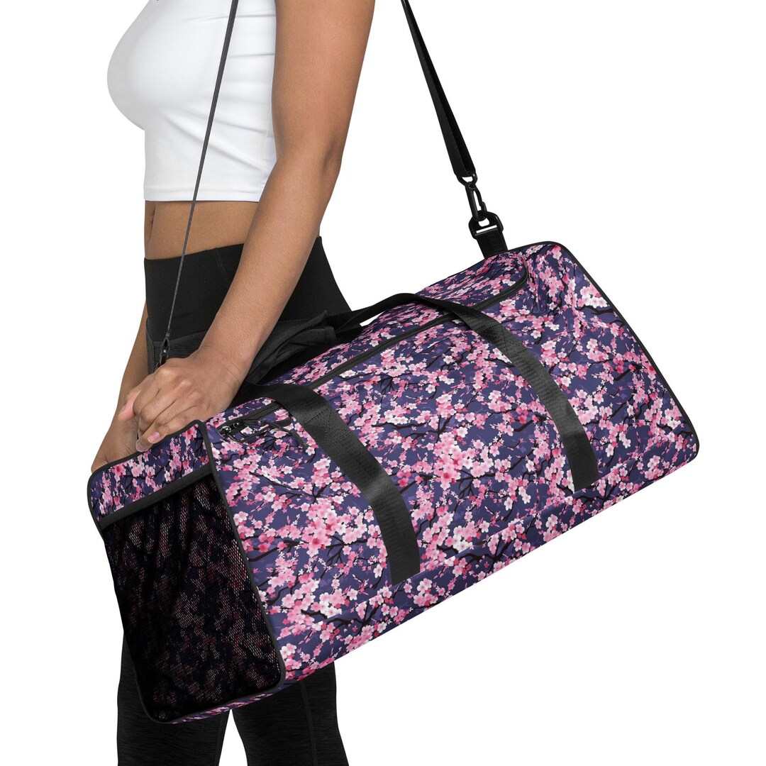 Cherry Blossom Sakura Purse Crossbody Canvas Saddle Bag main image 1