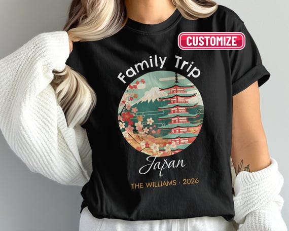 Custom Japan Family Trip T-shirt, Sweatshirt, Hoodie, Mount Fuji
