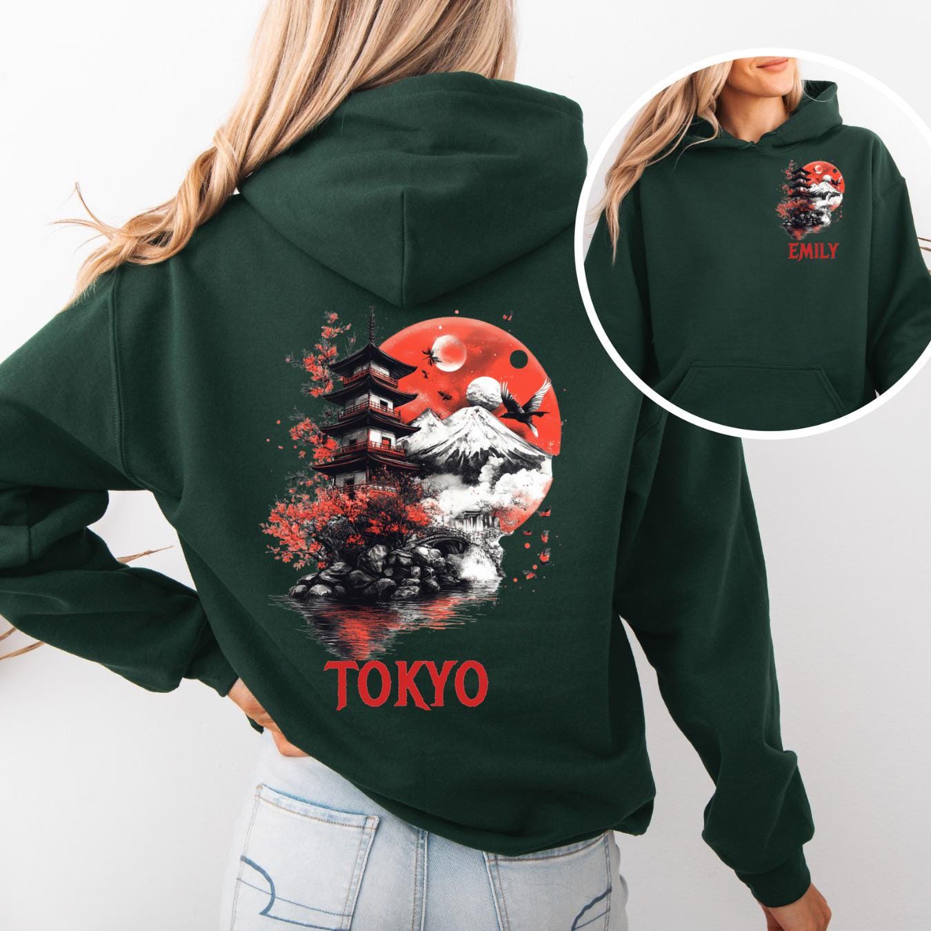 ttttmsw.tokyo スウェット Tokyo Vintage Japanese Tower Sweatshirt, Tokyo Travel Hoodie, T
