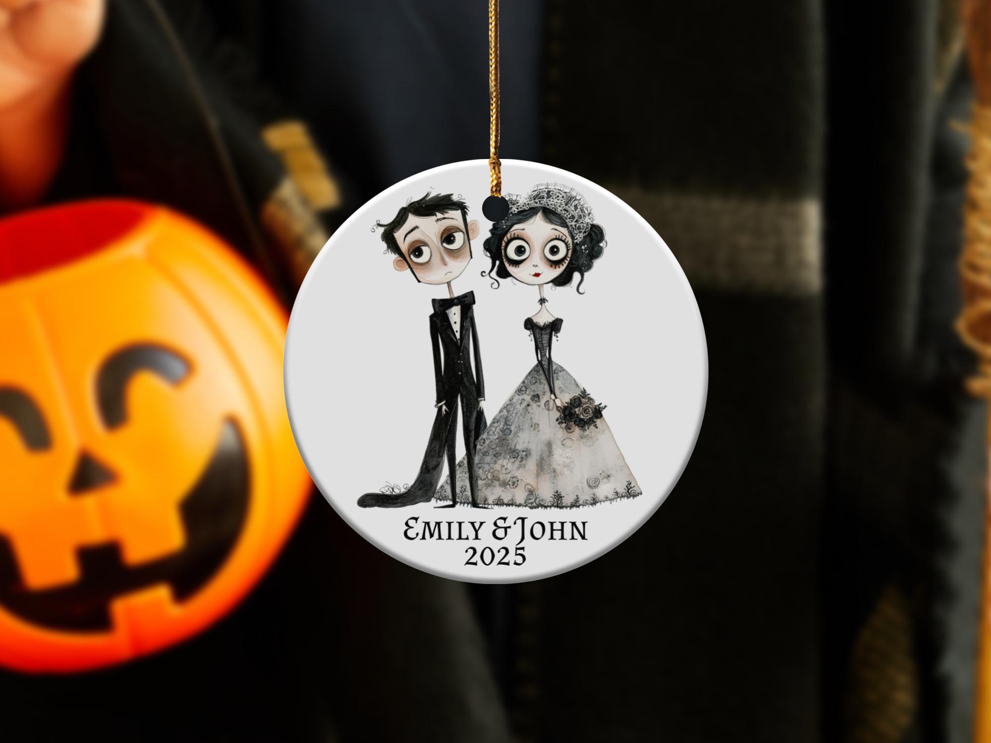 Custom Corpse Bride Ornament, Personalized Wedding Ornament, Gothic ...