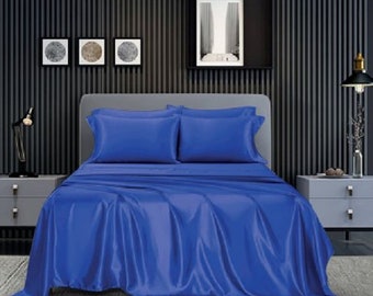 Decoware duvet cover - gloss satin - blue