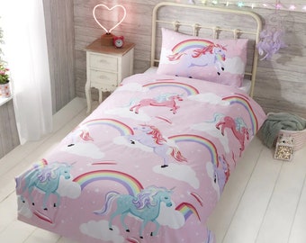 My little unicorn toddler comforter cover - blended cotton - 120x150 + 40x60 cm