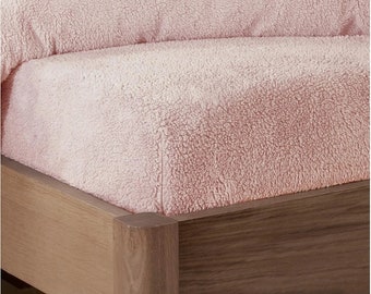 Decoware® Teddy fleece fitted sheet - pink