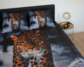 Decoware duvet cover Leopard winter - cotton renforce