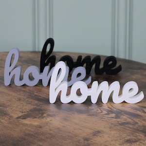 Adorno decorativo para el hogar, adorno con letras, decoración del hogar, letrero para el hogar, letrero decorativo impreso en 3D colorido, accesorios para el hogar