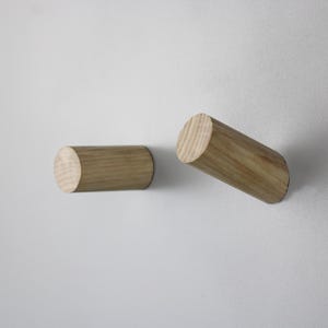 Ash Wall Hook | Wooden Peg Hook | Wall Hook | Solid Wood Hook | Ash Coat Hook | Modern Wall Hanger | Entryway Hooks | Natural Wood Peg