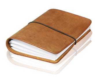 Diario recargable personalizado, cubierta de cuaderno de viaje personalizada