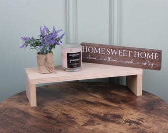 Ash Wood Stand, Wooden Display Stand, Decorative Wooden Stand, Wood Stand, Decorative Wood, Wooden Risers, Kitchen Stand, Candle Stand