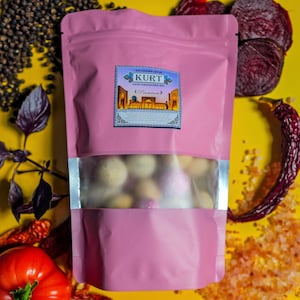 Kurt Premium-Курт 7 Sorten ca.27Stk. Käse Snack nach Usbekische - Kasachische Art.