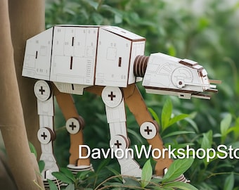 AT-AT | Puzzle 3D | Star Wars MDF | Model Kit | Star Wars fan | cnc Model |  | Laser Cut |Self Assembly | Walker |