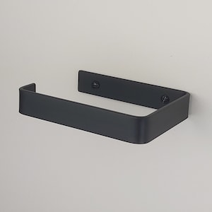 Black toilet roll holder | metal toilet roll holder | toilet paper holder | tissue roll holder | loo roll holder | industrial decor