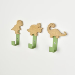 Dinosaur Wall Hooks | Kids Bedroom Decor