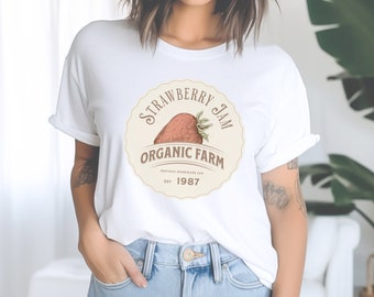 Aardbei shirt aardbei t-shirt aardbeienjam shirt aardbei één shirt aardbei shirt dames aardbei t-shirt