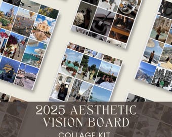 Modelli stampabili per bacheche estetiche, kit per mood board, modelli per bacheche digitali, grafica motivazionale stampabile, obiettivi 2026