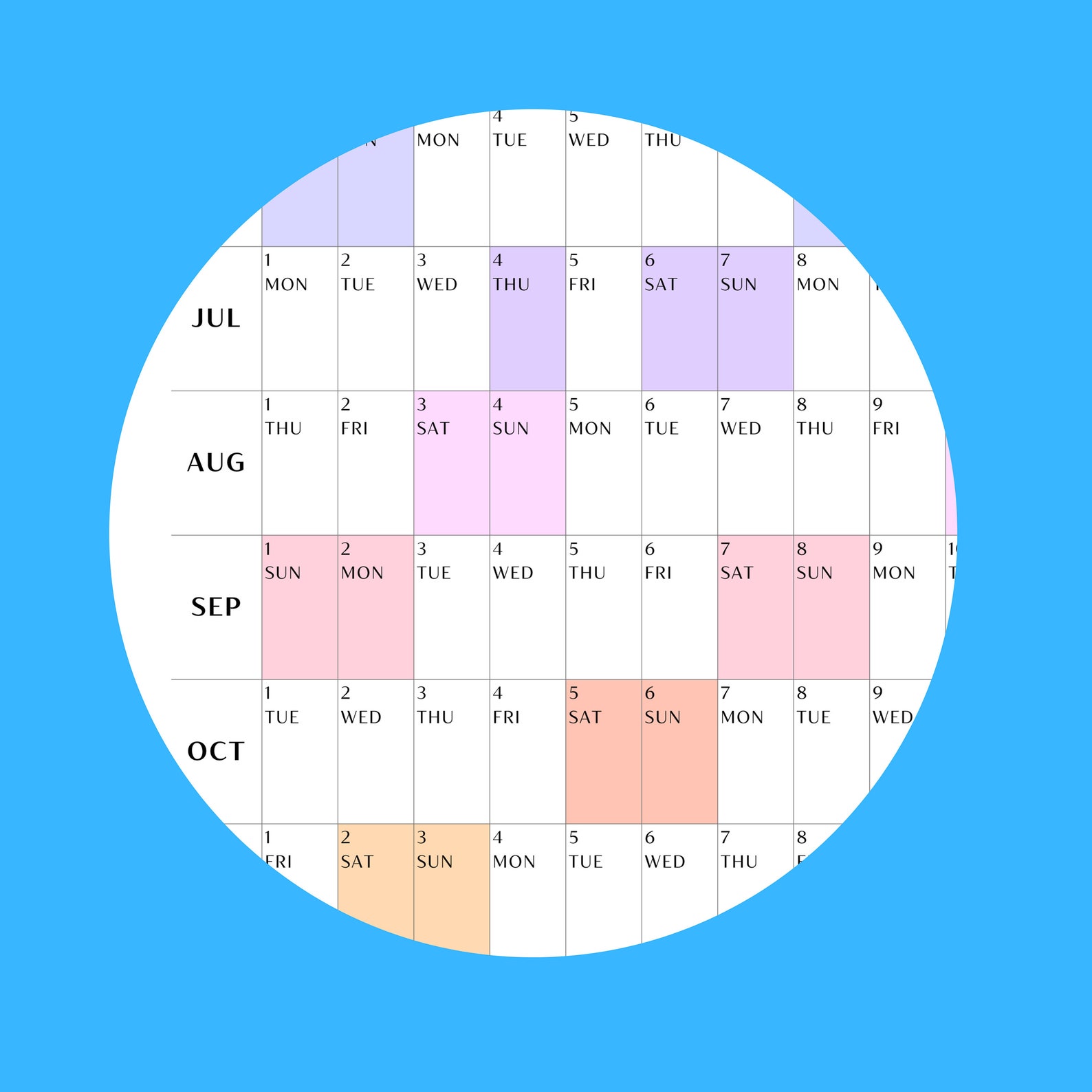 PRINTABLE 2024 Wall Calendar - Instant Digital Download - 2024 Wall ...