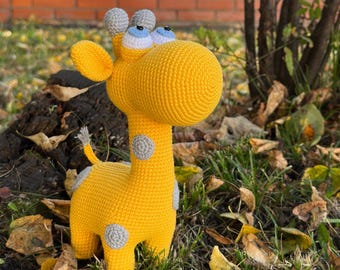 Crochet pattern toy Giraffe Tom, Amigurumi animals tutorial