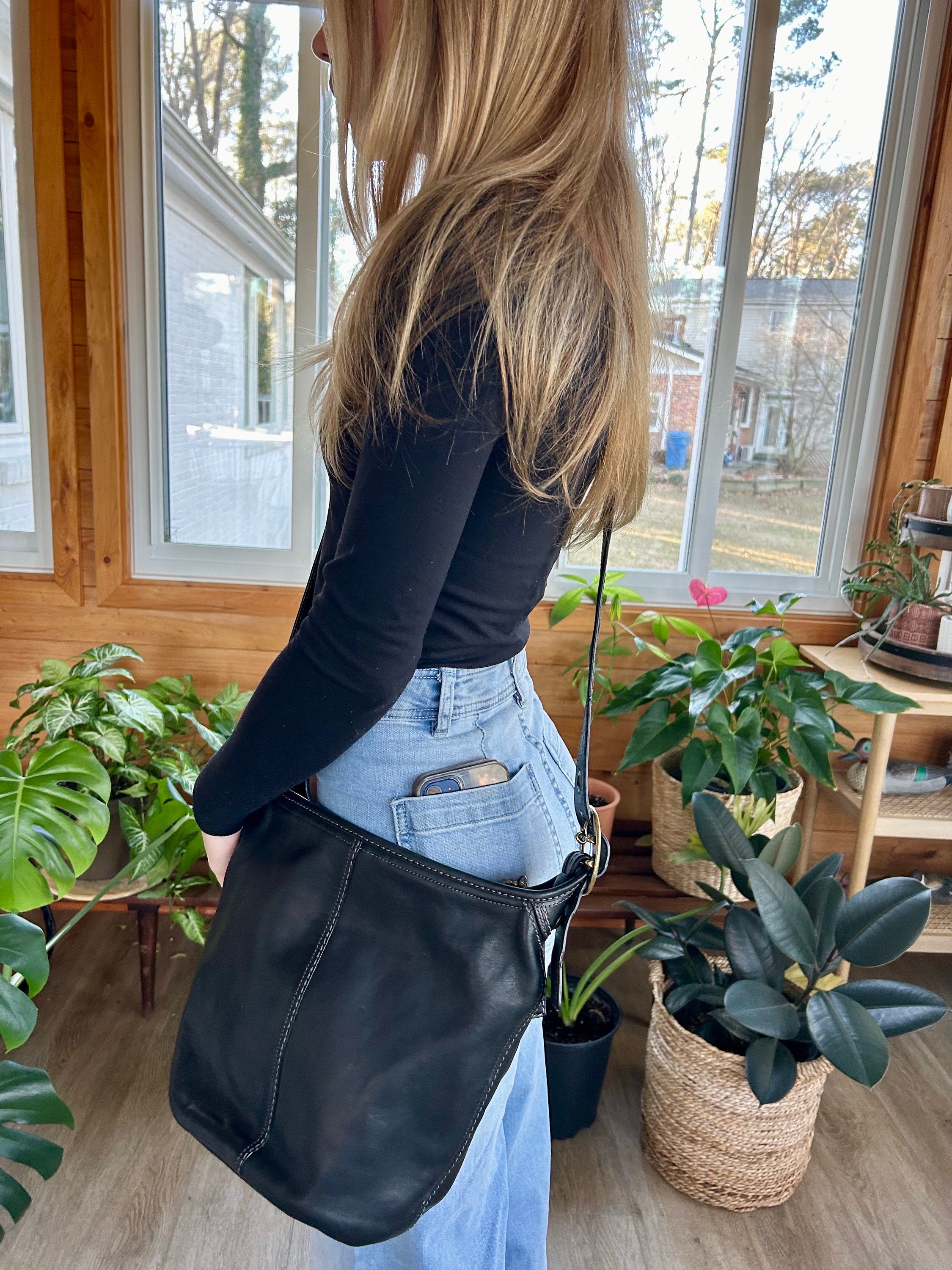 Coach Vintage Bleecker Tattersall 1990's Bucket Bag 11422 Coach Vintage Bleecker Tattersall 1990's Bucket Bag 11422