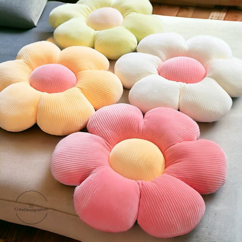 Pillows shaped like clearance flowers
