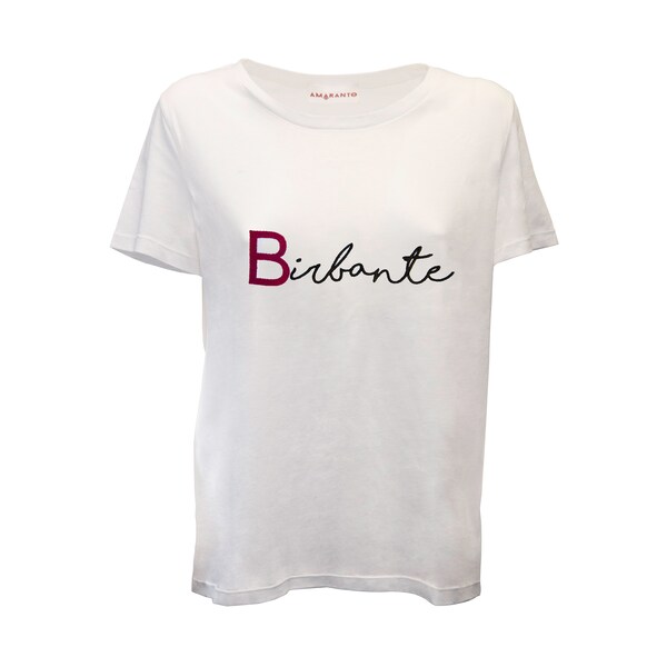 T-Shirt donna girocollo con ricamo BIRBANTE