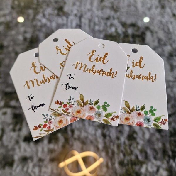 Eid Gift Tag, Eid Gift Bag, Eid Gift Label, Eid Card, Gold Eid Card, Eid 2024, Eid Present Tag, Foiled Eid Tag, Eid Gift, Eid Card 2024