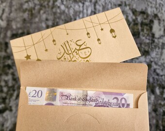 Eid Money Envelopes, 6 Pack Eid Envelopes, Eidi Envelope, Eid Envelope, Eid Envelopes, Eid Money Envelope, Eid 2024, Gold Eid Envelope