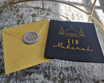 NEU| Luxus-Gold-Eid-Karte, Eid-Mubarak-Karte, Eid-Karte, Happy-Eid-Karte, vereitelte Eid-Karte, Gold-Eid-Karte, neue Eid-Karte, Eid-ul-Adha-Karte