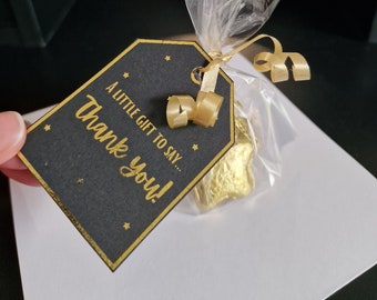 Thank You Gift Favour, Personalised Gift Favour, Thank You Chocolates, Teacher Gift, Small Thank You Gift, Thank You Card, Jazakallah Card