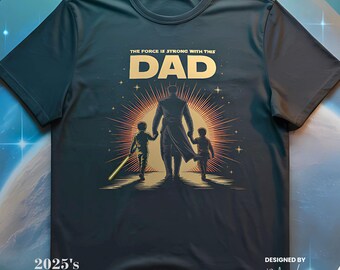Galaxy Dad T-Shirt mit Lichtschwert | Sci-Fi Geschenk zum Vatertag