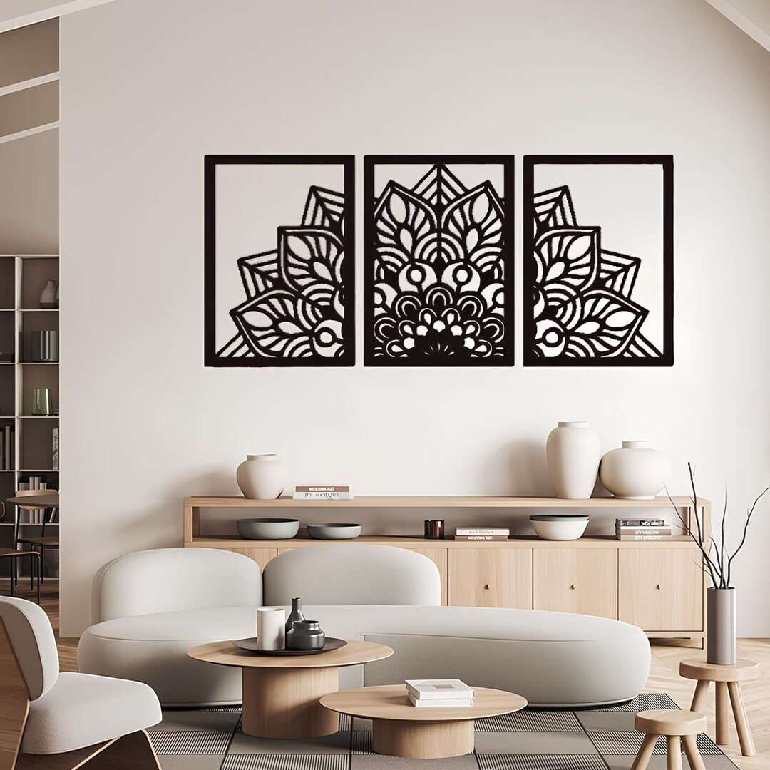 Mandala Headboards, 3 Sets Tradition Designs Wall Sign, Decorative Mandala Wall Hangings
