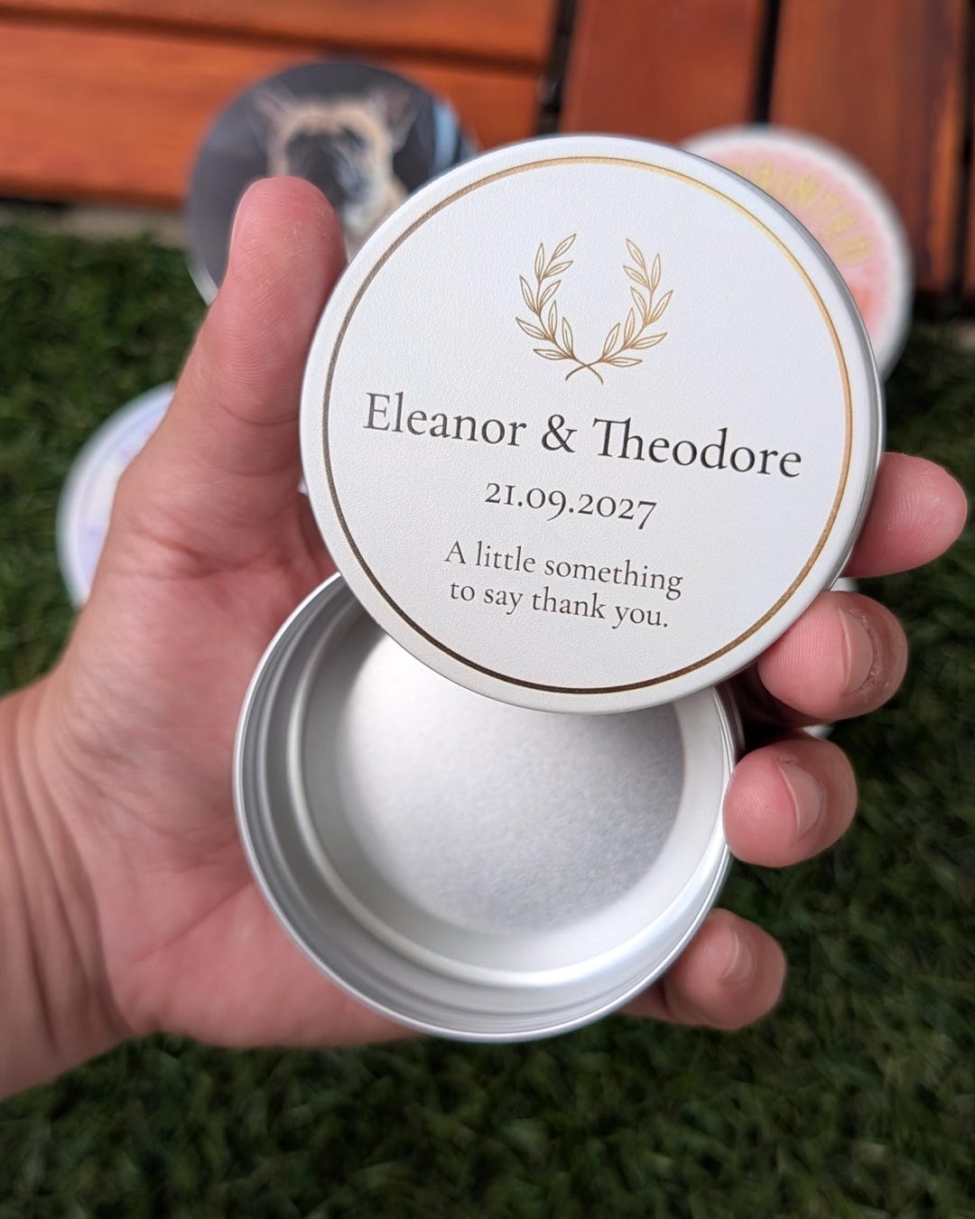 Personalized Aluminum Tins With Screw Lid | Custom UV Printed Metal ...