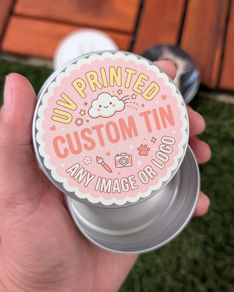 Personalized Aluminum Tins With Screw Lid | Custom UV Printed Metal ...