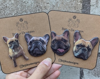 Custom Photo Magnet, Personalized Pet Portrait Magnet, Handmade