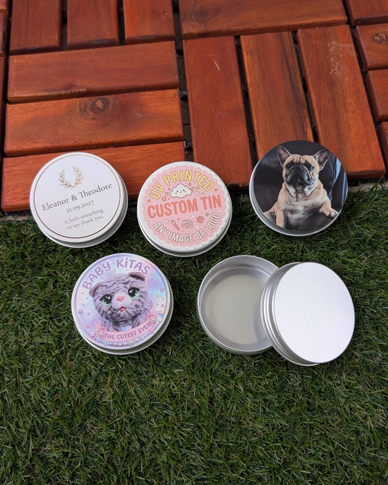 Personalized Aluminum Tins With Screw Lid | Custom UV Printed Metal ...