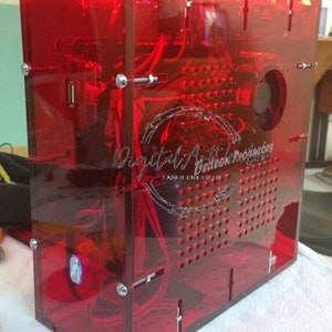 Laser Cut PC Case Acrylic 6mm CDR DXF Svg Pdf Ai Vector File