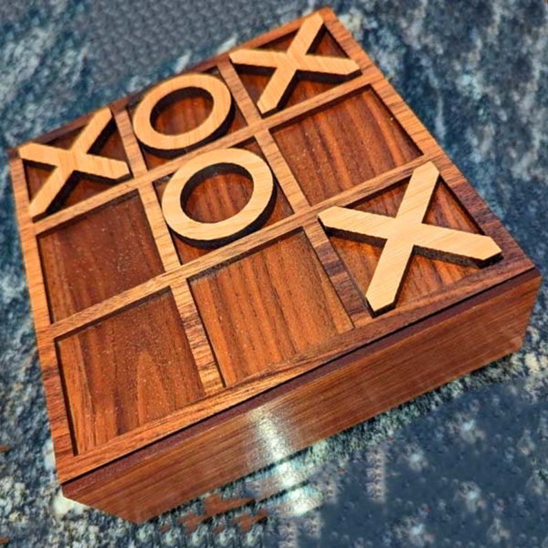 Laser Cut Wooden Tic Tac Toe Game for Kids DXF CDR SVG Ai Pdf File ...