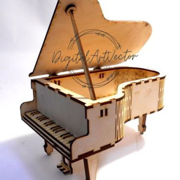 Laser Cut Piano Musical Toys For Kids CDR DXF SVG Pdf Ai Vectors File  Download