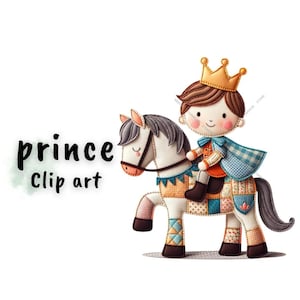 prince clip art- 13 transparent ,Patchwork clipart,quilt clipart,appliqué clipart, Digital download