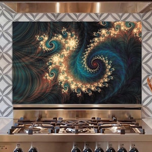 Tempered Glass Stove Backsplash, Kitchen Backsplash Tile, Chopping Board, Noodle Board, Kitchen Decor, Stove Back Cover, Stove Top Cover
