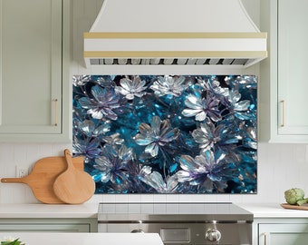 Tempered Glass Stove Backsplash Panel, Stove Back Cover, Kitchen Decor, Stove Top Cover, Kitchen Backsplash Tile, Chopping and Noodle Board