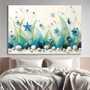 Modern glass wall art, Glass Summer flowers, Contemporary art, Glass panel, Tempered glass, office wall art, glass flowers, glass wall decor