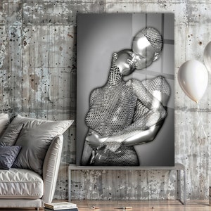 Tempered Glass Wall Art-Wall Decor-Home Decor-Glass Printing-Large Wall Art-Wall Hangings--Sculpture Wall Art Gift-Modern Sculpture Themed image 11