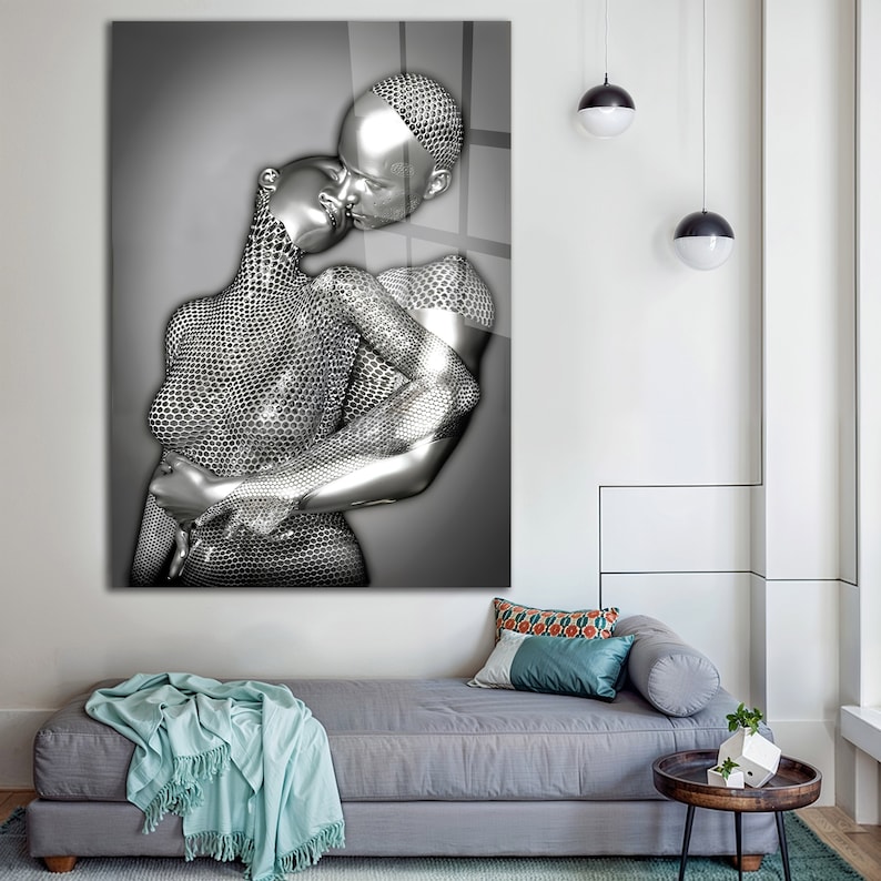 Tempered Glass Wall Art-Wall Decor-Home Decor-Glass Printing-Large Wall Art-Wall Hangings--Sculpture Wall Art Gift-Modern Sculpture Themed image 9