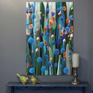 Modern glass wall art, Glass Summer flowers, Contemporary art, Glass panel, Tempered glass, office wall art, glass flowers, glass wall decor