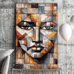 Pablo Picasso Inspired Wall Art, Tempered Glass Wall Art, Glass Printing, Large Glass Wall Art, Wall Hangings,Wall Art, Modern Stained Glass
